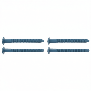 Kit de tornillos para placas de registro, paquete de 4, acero con revestimiento azul para fijación en metal - Product Image 3
