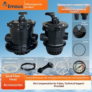 Accessori per Serbatoi di Sabbia EMAUX - Guarnizione a Fiore di Prugna, Anello in Gomma, Manometro, Connettore Flessibile per Piscine Private - Product Image 2