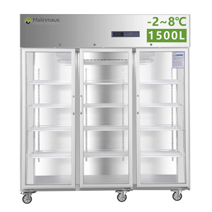 Malinmaus 1500L 2 à 8 degrés réfrigérateur de laboratoire médical grande capacité trois portes médecine pharmacie Vaccin Réfrigérateur - Product Image 1