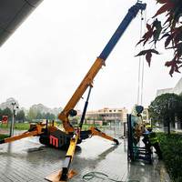 Grue araignée portable télécommandée à faible pression au sol de 3 tonnes (3000 kg) pour la levée de climatiseurs sur toiture et l'installation de refroidisseurs CVC