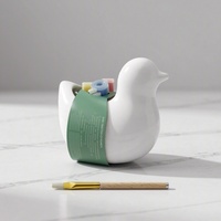 Kits de peinture pour pots de fleurs en céramique non émaillée, en forme d'animaux, à peindre soi-même, peints à la main, avec peintures et pinceaux, pour cadeaux d'enfants, vente en gros