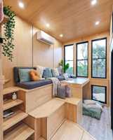 Vente en usine bâtiment d'hôtel coupe-vent intelligent fabrication de villa de luxe avec plage maison capsule mobile préfabriquée
