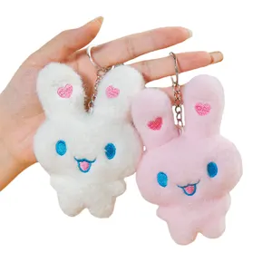 2023 Custom High Quality 10cm Cute Plush Stuffed Custom Plush Cotton Animal Rabbit Dolls And Keychains