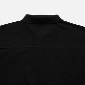 เสื้อโปโล MONO Premium Boxy สีดำ ผ้าถักปิเก้ ทรงหลวม แขนสั้น แฟชั่นมินิมอล - Product Image 5