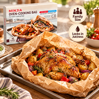Sacs en papier sulfurisé personnalisés OEM résistants à la chaleur et compatibles micro-ondes pour rôtir poulet, dinde, viande et légumes