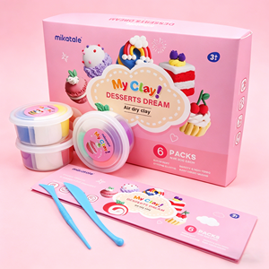 MIKATALE <b>Eid</b> Al-Fitr Dream Dessert Theme Air Dry Super Light Weight Foaming Clay Easy-to-Sculpt High Quality <b>Gift</b> <b>Box</b> - Product Image 3