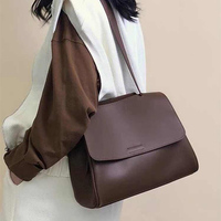 Sac à main en cuir à rabat pour femme, sac à bandoulière avec poignée supérieure, style minimaliste vintage pour le quotidien, le travail, les voyages, logo personnalisé