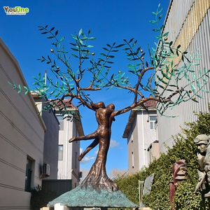 YOUFINE Antique Abstract Decor Outdoor Villa Jardim Grande Arte Intemporal Elenco Gigante Árvore de Bronze da Vida Escultura Estátua para Venda - Product Image 2