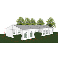 Tente de réception certifiée CE avec structure en aluminium pour mariages de luxe et entrepôts industriels, tente en PVC imperméable