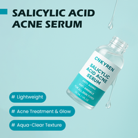 Sérum anti-acné pour le visage, niacinamide, acide salicylique organique, pour les pores, les taches brunes, la réduction des rides, améliore la texture de la peau