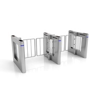 Système de contrôle d'accès à distance de sécurité de luxe avec scanner RFID et lecteur de code QR, tourniquet pivotant en acier inoxydable 304, passage de 550 à 1000 mm