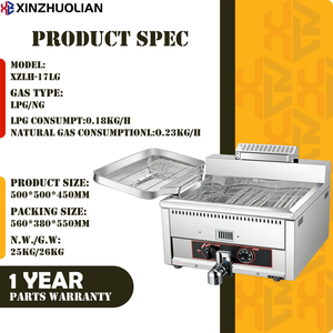 Freidora Industrial de Alta Calidad de 17L de Acero Inoxidable, de Alta Eficiencia, con Control Automático de Temperatura <span class=keywords><strong>a</strong></span> <span class=keywords><strong>Gas</strong></span> - Product Image 3
