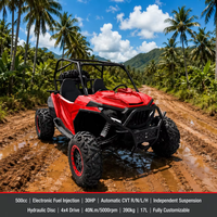 Hooleox Dual Seat Automatic 4x4 Off-Road SSV 500cc Moteur 4 temps Essence/Diesel 75-100Km/h