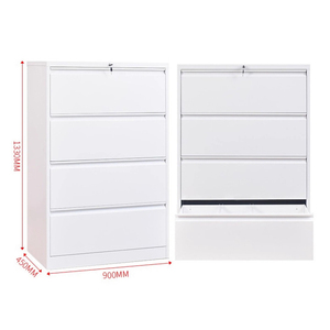 Moderno Comercial 2 4 Lateral Archivador Cerradura Cajón Multifuncional Acero Metal Almacenamiento para Oficina Cocina - Product Image 6