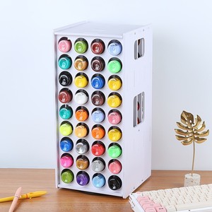 <b>Acrylic</b> Paint Storage <b>Box</b> 72 Hole Rotating Desktop Organizer For Art Supplies <b>Display</b> Rack - Product Image 2