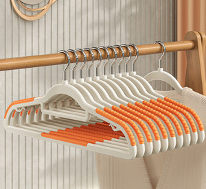<span class=keywords><strong>Cintre</strong></span> pour adulte en plastique à épaules larges cintres pour costume antidérapant épaissi sans trace magasin de vêtements porte-vêtements - Product Image 5