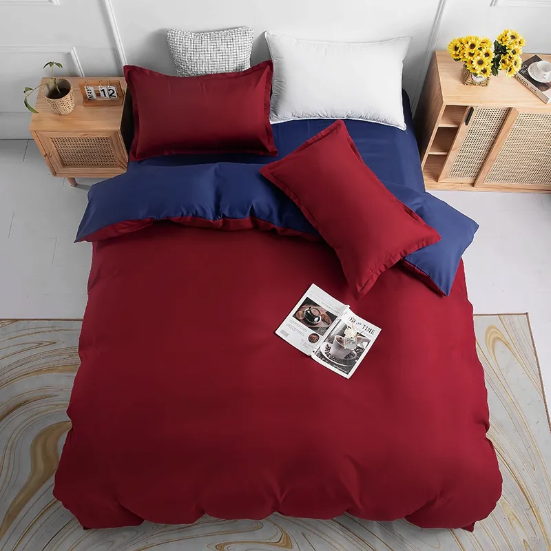 Manufactured by the manufacturer hot sale wholesale red color baby crib bedding set for boy