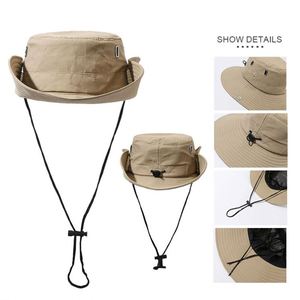 Waterproof Fisherman <b>Hats</b> Custom Portable Folding Design Outdoor Casual Quick Drying Sunshade Fisherman <b>Bucket</b> <b>Hats</b> with logo - Product Image 3
