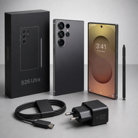 Smartphone S26 Ultra 5G 2026, le plus vendu au monde, avec processeur Octa-core, appareil photo arrière 108MP, écran HD 120Hz, batterie longue durée et double SIM