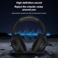 Headset PZX Harga Terjangkau, Headphone Wired 3.5mm Bass Dalam Surround Sound, Headset Gaming Wired USB Peredam Kebisingan Warna Hitam