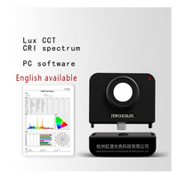 HPCS-310 Lux CCT CRI Meter Compteur de spectre lumineux Photomètre portable avec logiciel PC