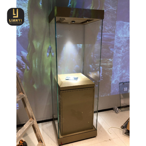 Ultra Clear LED Lit Museum Showcase Custom Made Low Iron Glass Minimalist Frameless Design for Uninterrupted View Eco-Friendly - Product Image 4