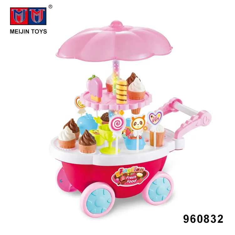 Оптовая продажа, игрушечный автомобиль-мороженое с музыкальным освещением