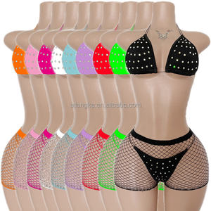 Vadulyer源工厂批发定制热镐水钻异国舞蹈服装加尺码脱衣舞服装 - Product Image 1