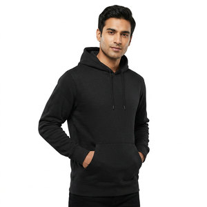 Sudadera con Capucha de Forro Polar para Hombre, Personalizada, de Invierno, Estilo Urbano, Transpirable, de Secado Rápido, Color Liso Básico, Venta al Por Mayor, Pedidos al Por Mayor - Product Image 1