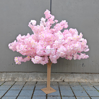 S615 Arbre artificiel de 1,20 m à 1,50 m pour décoration intérieure de mariage et événements, petit arbre à fleurs artificiel, centre de table en fleurs de cerisier pour mariage