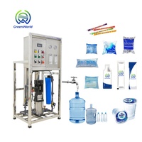 Machine de remplissage et de scellage de sachets pour le traitement de l'eau par osmose inverse, système complet d'osmose inverse 500 lph