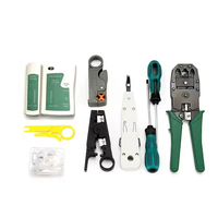 Vente flash - Kit d'outils électroniques pour réseau LAN RJ45 - Sac de maintenance informatique et kit d'outils de réseautage - Équipement de fibre optique