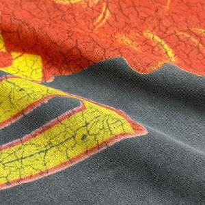 เสื้อยืดดีไซน์เนอร์สไตล์สตรีทวินเทจ ขอบดิบ ลุคทำเก่า พิมพ์ลายกราฟิกโอเวอร์ไซส์ ทรงบ็อกซี่ ล้างสีแบบแอซิดวอช สำหรับผู้ชาย - Product Image 4