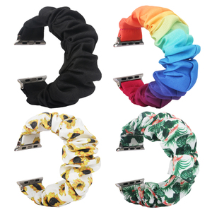 Nuovi Designer Scrunchie <span class=keywords><strong>Watch</strong></span> Band con Fibbia Regolabile Cinghia Elastica Compatibile per <span class=keywords><strong>Apple</strong></span> Orologio - Product Image 2