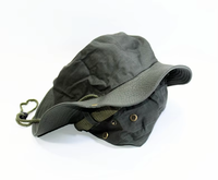 Chapeaux de pêcheur personnalisés avec cordon, large bord, coton uni, broderie, chapeau seau