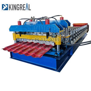 Automatische farbig glasierte Fliesen Metall Stahl Dach platte Rollen form maschine - Product Image 1