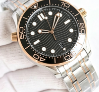 Montre-bracelet mécanique automatique pour hommes en acier inoxydable, calendrier lumineux, étanche