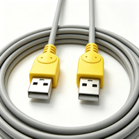 Cable USB 2.0 de Alta Velocidad Macho a Macho, 480 Mbps, Revestimiento de PVC, Transferencia de Datos para Cámara, Altavoz, Computadora, Proyector