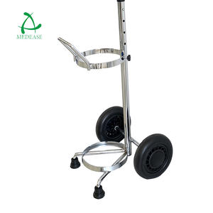 Diğer acil 5L/10L/20L/40L endüstriyel/yükseklik ayarlanabilir ev tıbbi gaz tankı hastane oksijen silindiri arabası - Product Image 4