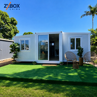 ZYBOX Maison mobile conteneurisée extensible de 20 pieds, personnalisable, installation facile, utilisation polyvalente pour habitation, bureau, vacances