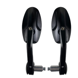 Modified Motorcycle CNC Aluminum Alloy Rearview Mirror Handlebar <b>Tube</b> Plug Electric Bar End Reflector Mirror - Product Image 4