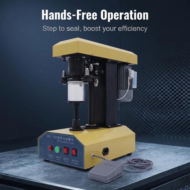 DQ-160 Industrial Can Sealer with Stainless Steel Construction for Tin Cans and Beverage Cans