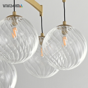 Lampe suspendue en cristal moderne de luxe DPL38006, <span class=keywords><strong>luminaire</strong></span> suspendu transparent pour la décoration du plafond des restaurants - Product Image 6