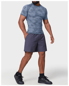Ropa Deportiva Personalizada para Hombre, Camiseta de Entrenamiento, Cuello Redondo, Corte Ajustado, Ropa Deportiva para Gimnasio - Product Image 5