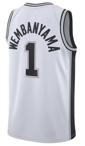 Maillots de basket-ball pour enfants personnalisables et respirants de qualité supérieure, style Victor Wembanyama, pour hommes - Product Image 3