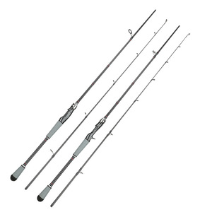 Vente en gros d'engins de pêche bon marché 1.98m 2.1m 2.4m Canne à pêche ultra courte portable en fibre de carbone télescopique légère pour appâts de voyage - Product Image 3