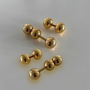 Italian Style Chair Copper Gold Beaded Decorative Nut Internal <b>Thread</b> Ball Cap Accessory - Product Image 2