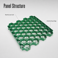 Grille perméable robuste pour gazon, idéale pour les pâturages et les parkings, géogrille en plastique renforcé pour le contrôle de la boue