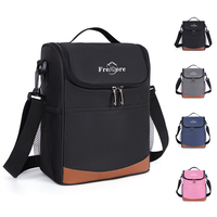 Sac isotherme pliable et réglable en polyester de qualité supérieure avec fermeture éclair et poignée pour le stockage des aliments, les voyages, le camping et les activités de plein air