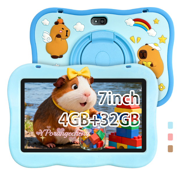 Best Selling New Educational 7 Inch Kids Tablet Android 12 MTK Quad Core 4GB+32GB 3000MAH Battery Wi-Fi 1024x600 Resolution